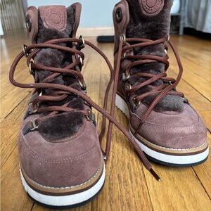 Cole Haan Brown Lace Up Boots